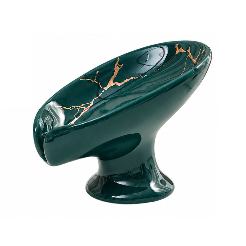 📢📢40% OFF !! ⏰Ceramic Self-Draining Leaf Soap Dish
