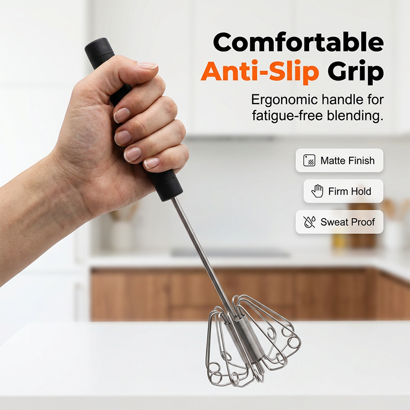 📢📢50% OFF !! ⏰Stainless Steel Semi-Automatic Hand Egg Beater