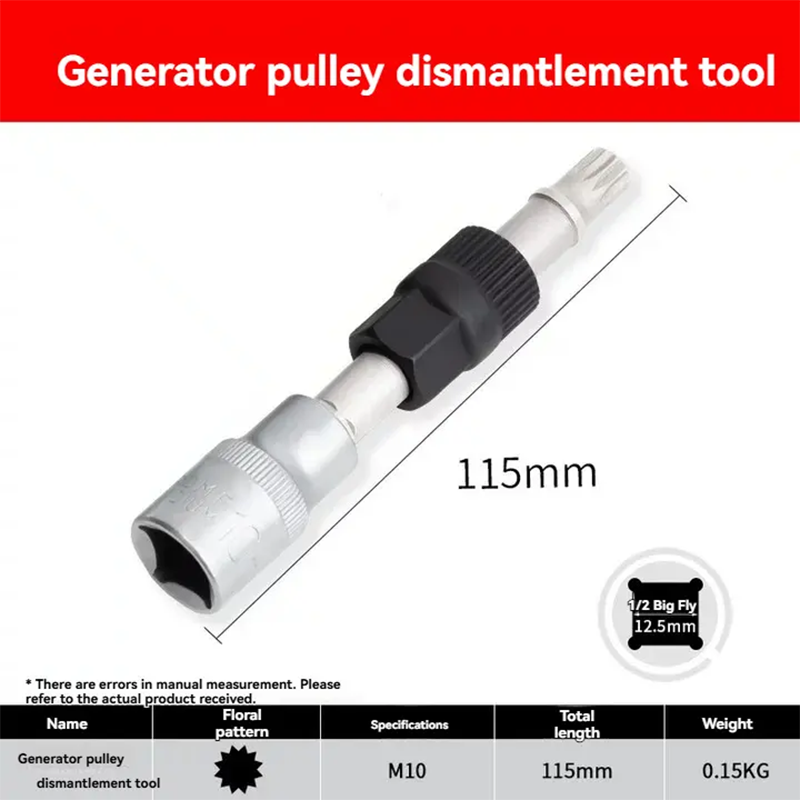 📢📢40% OFF !! ⏰Alternator Pulley Removal Tool Kit with Organizer