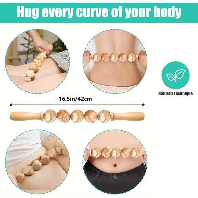 📢📢40% OFF !! ⏰7-Piece Wooden Therapy Massage Tool Set