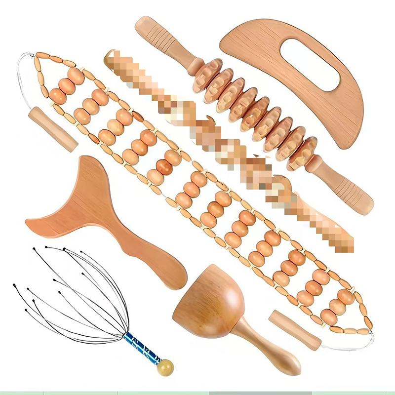 📢📢40% OFF !! ⏰7-Piece Wooden Therapy Massage Tool Set