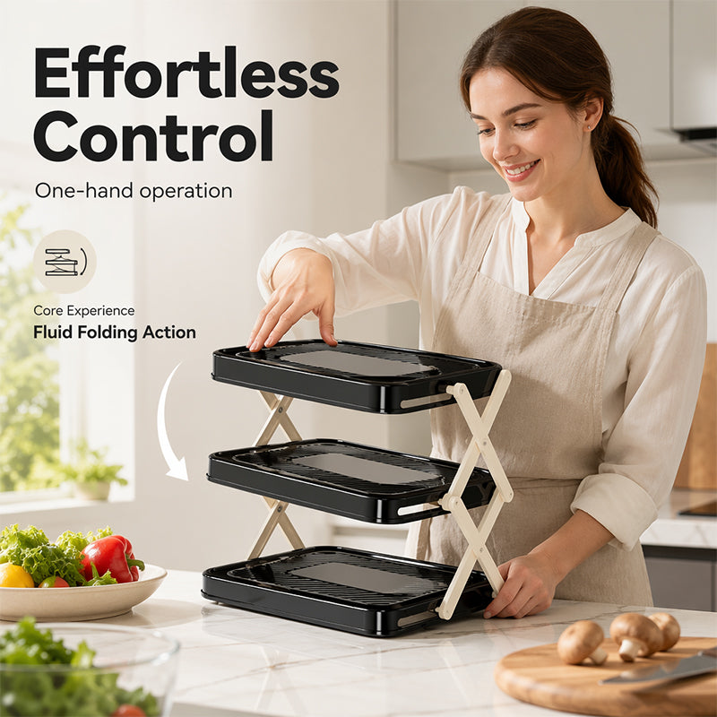 📢📢40% OFF !! ⏰Multi-Layer Space-Saving Kitchen Prep Dish Storage