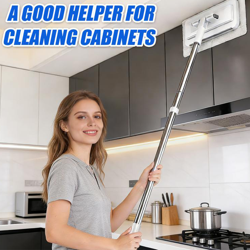📢📢50% OFF !! ⏰Hands-Free Flat Mop with Universal Cloth Clamp