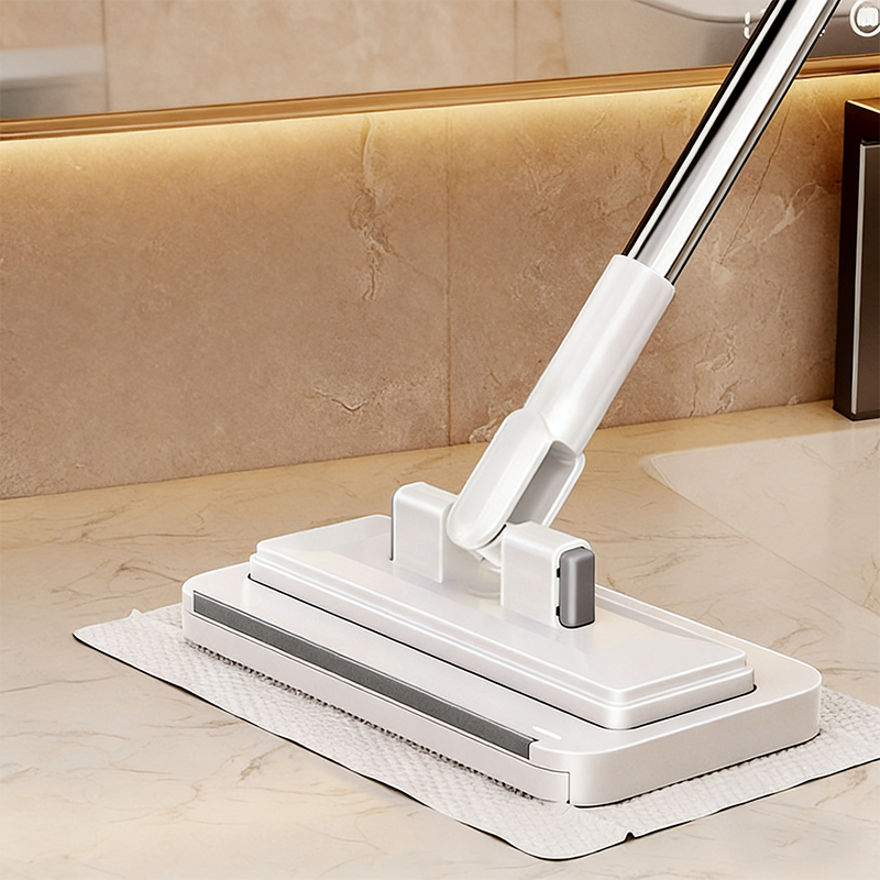 📢📢50% OFF !! ⏰Hands-Free Flat Mop with Universal Cloth Clamp