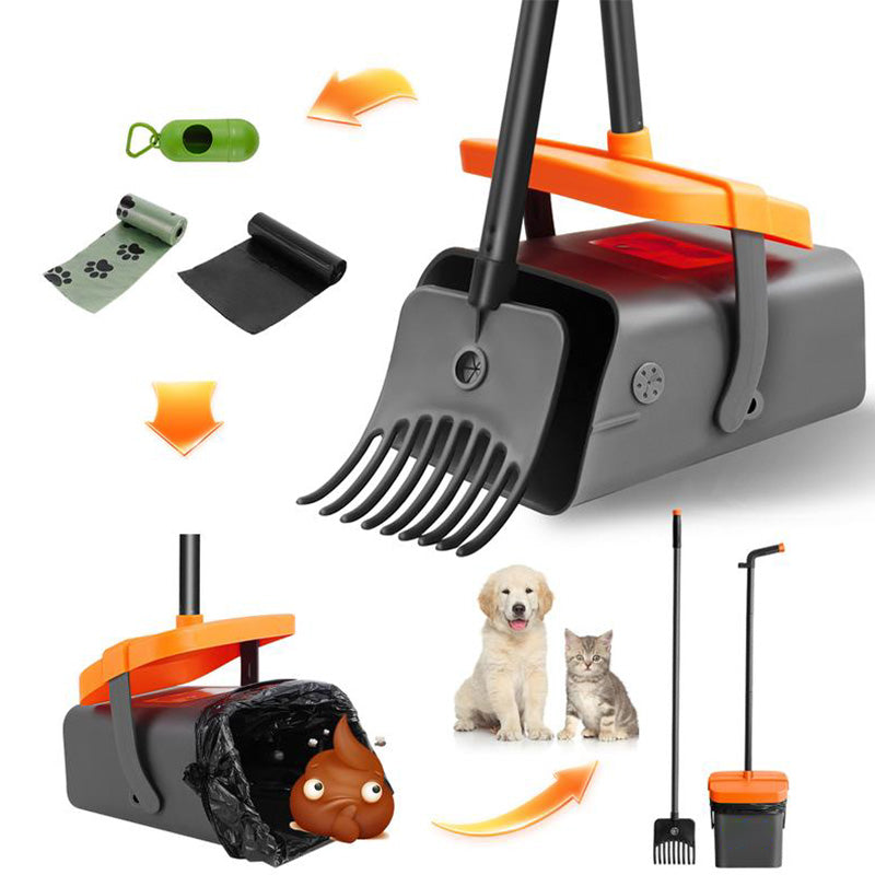 📢📢40% OFF !! ⏰Long-Handle Dog Pooper Scooper Set