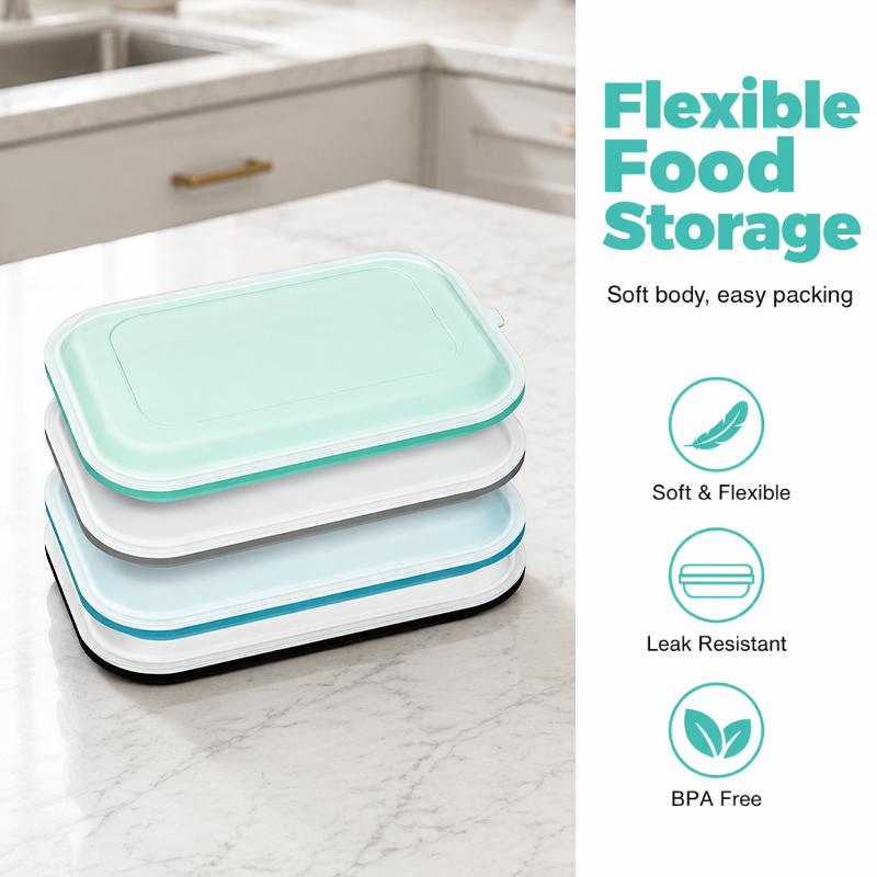 📢📢50% OFF !! ⏰Portable Food Grade Silicone Lunch Box