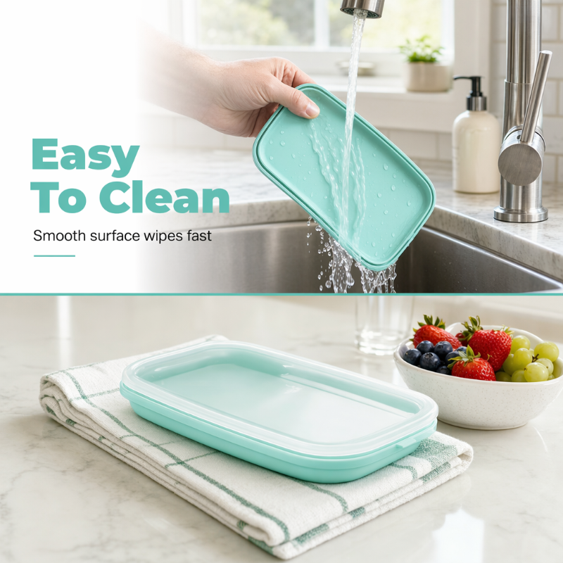 📢📢50% OFF !! ⏰Portable Food Grade Silicone Lunch Box