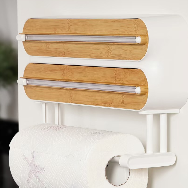 📢📢40% OFF !! ⏰2-in-1 Magnetic Wrap Cutter & Towel Holder