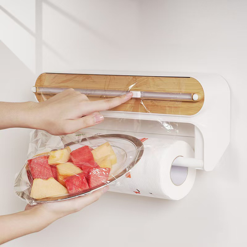 📢📢40% OFF !! ⏰2-in-1 Magnetic Wrap Cutter & Towel Holder