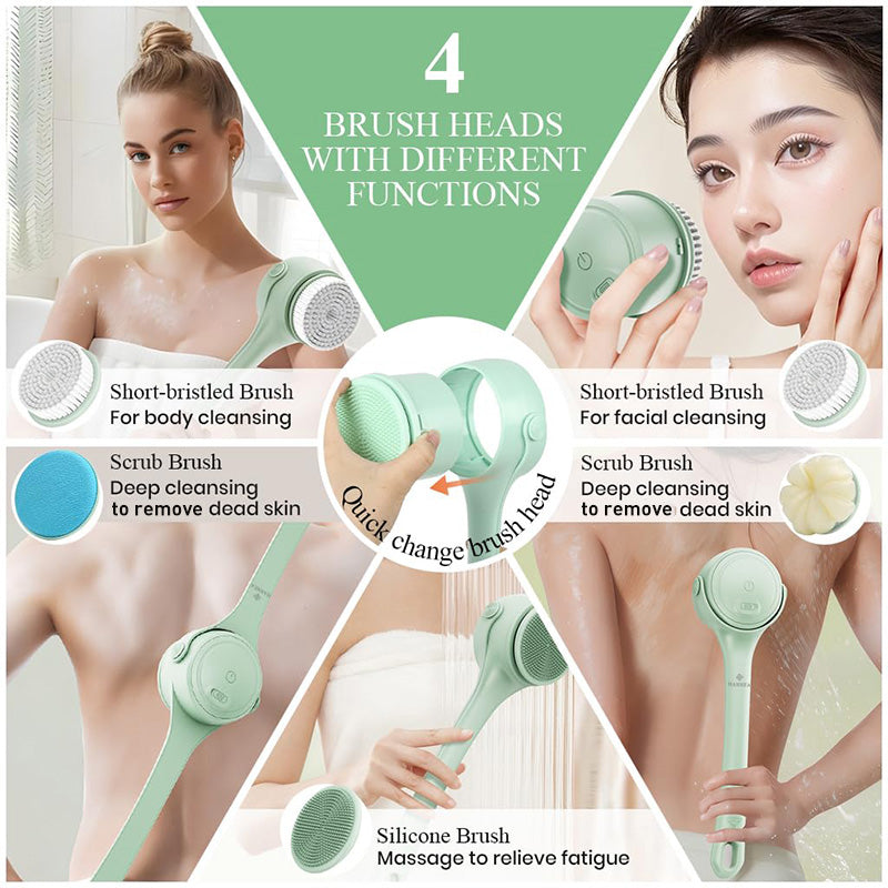 📢📢35% OFF !! ⏰Electric Long Handle Exfoliating Bath Brush