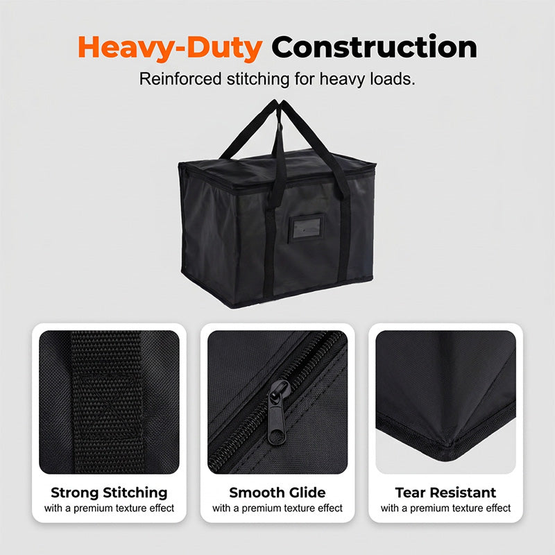 📢📢40% OFF !! ⏰Large Capacity Handheld Zipper Aluminum Foil Insulated Bag
