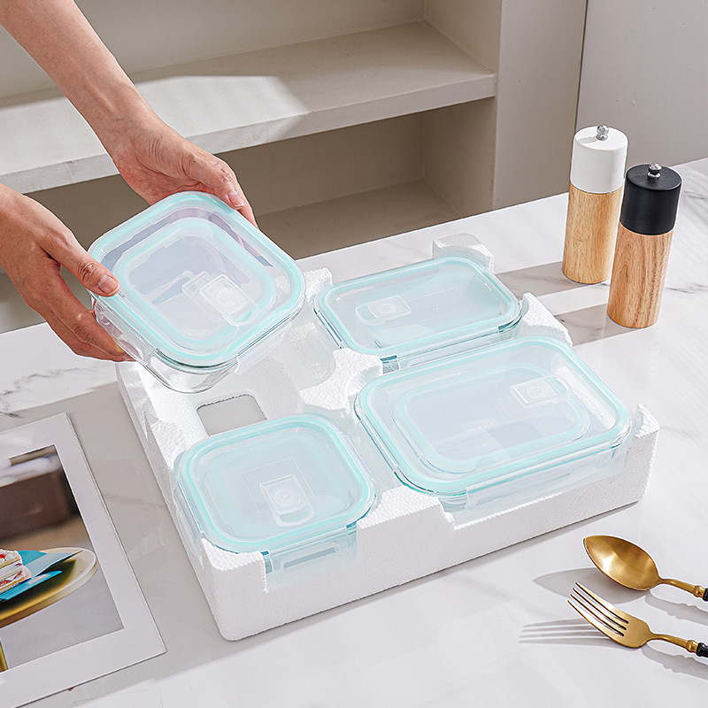 📢📢40% OFF !! ⏰Glass Food Storage Containers with Airtight Lids