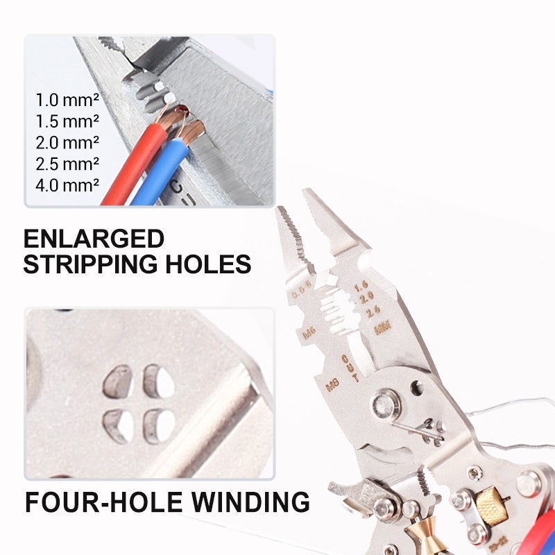 📢📢50% OFF !! ⏰Multi-Functional Folding Electrician's Pliers With Electric Measuring Function