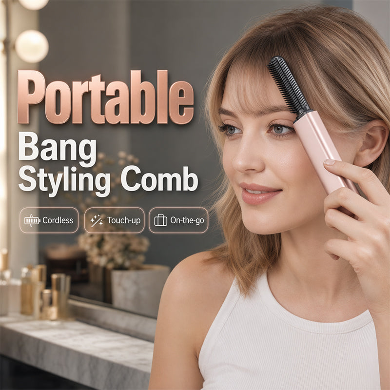 📢📢50% OFF !! ⏰Portable Wireless Mini Hair Styler with Comb – More Volume & A Naturally Full Look