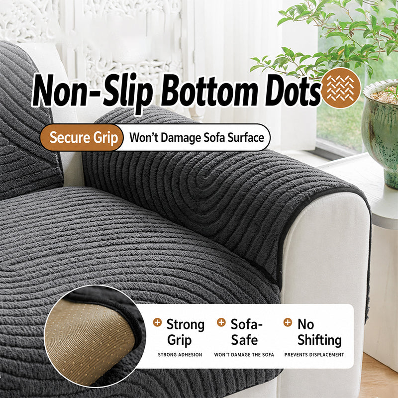 📢📢50% OFF !! ⏰Cotton Velvet Winter Sofa Cushion Non-Slip Plush Couch Cover