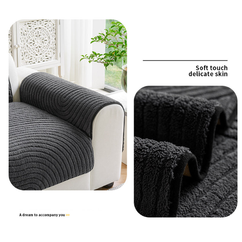 📢📢50% OFF !! ⏰Cotton Velvet Winter Sofa Cushion Non-Slip Plush Couch Cover