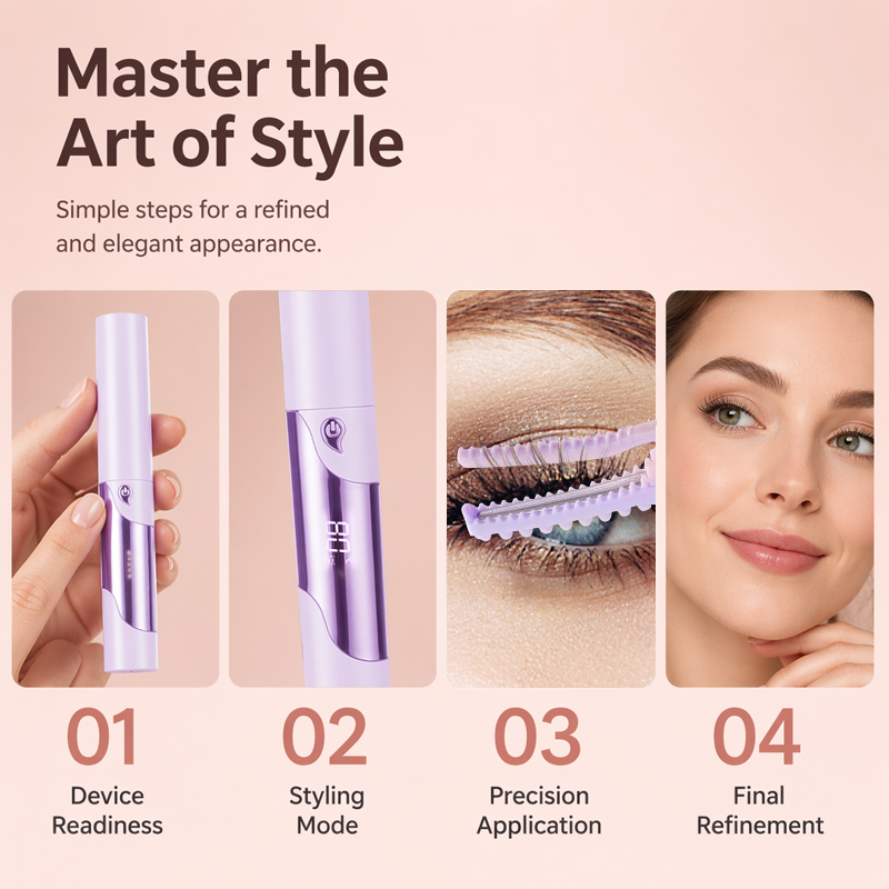 📢📢50% OFF !! ⏰Portable Heated Eyelash Curler with LED Digital Display