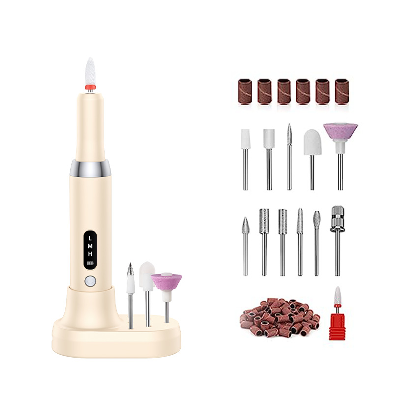 📢📢40% OFF !! ⏰Cordless Electric Nail Drill Machine with Charging Base