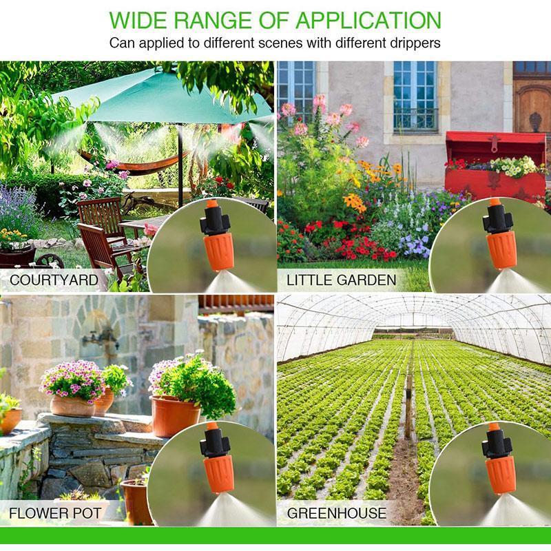 📢📢40% OFF !! ⏰Garden Automatic Micro Irrigation Tubing Kits, Water-Saving Sprinkler