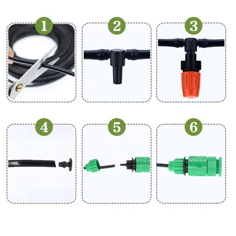 📢📢40% OFF !! ⏰Garden Automatic Micro Irrigation Tubing Kits, Water-Saving Sprinkler