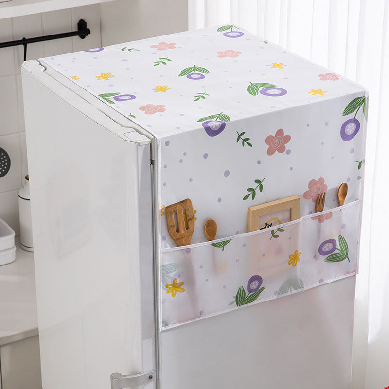 📢📢50% OFF !! ⏰Refrigerator Dust Cover with Storage Pockets
