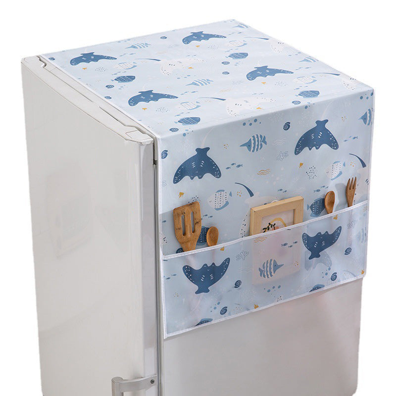 📢📢50% OFF !! ⏰Refrigerator Dust Cover with Storage Pockets