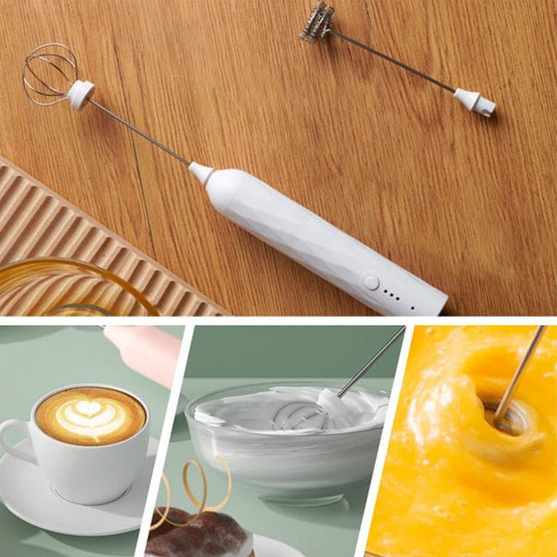 📢📢50% OFF !! ⏰Handheld Milk Frother with 3 Speeds Adjustable