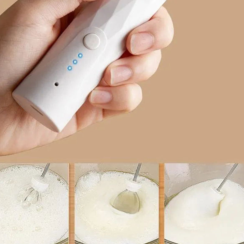 📢📢50% OFF !! ⏰Handheld Milk Frother with 3 Speeds Adjustable
