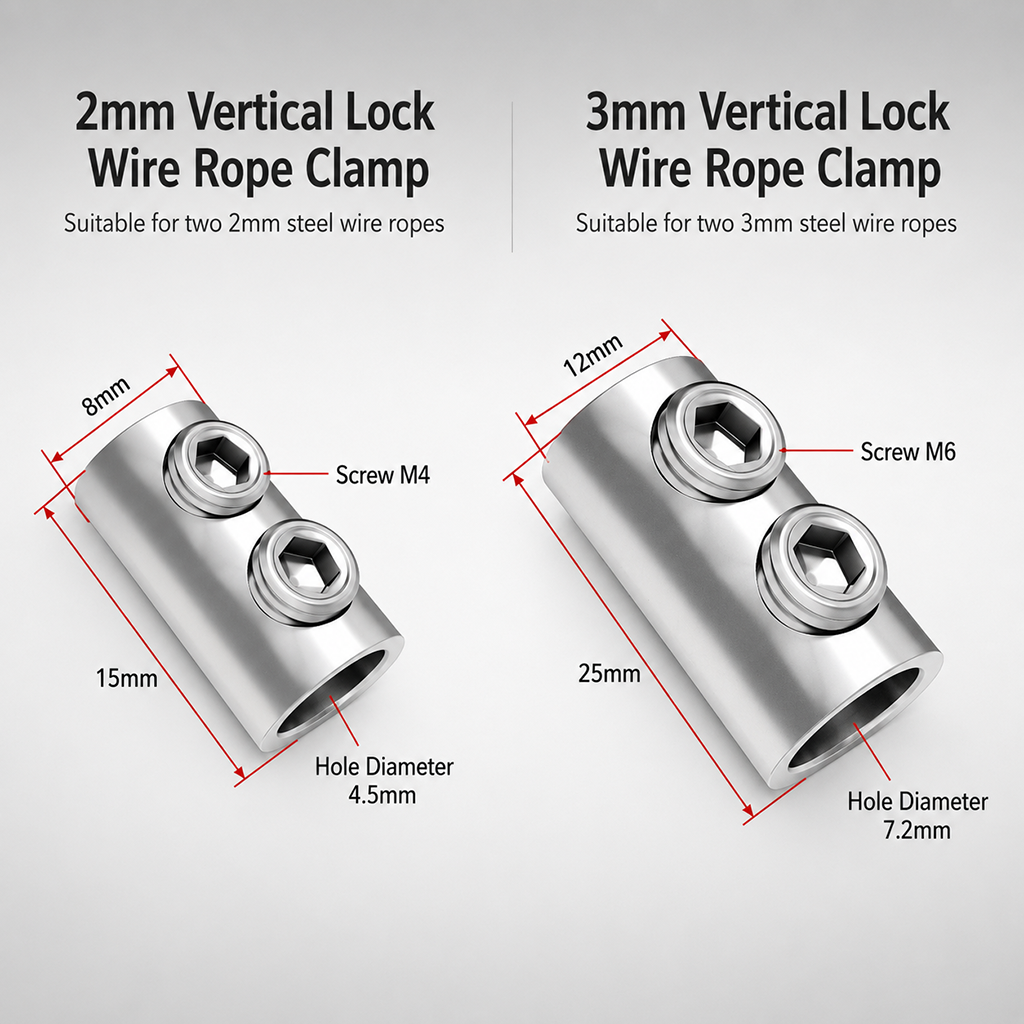 📢📢50% OFF !! ⏰Vertical Wire Rope Clamp