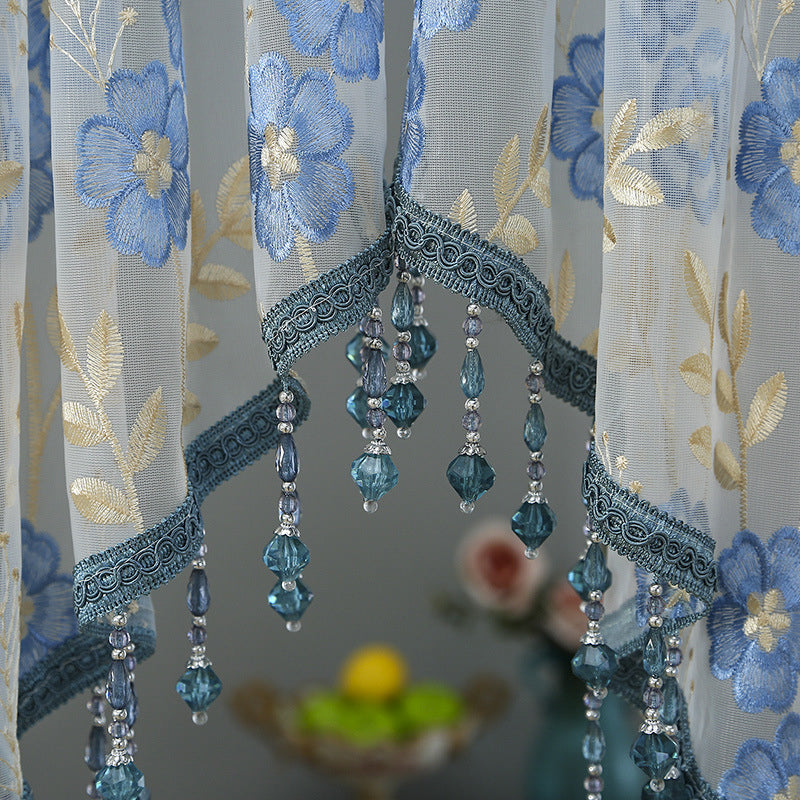 📢📢50% OFF !! ⏰Lace Short Door Curtain with Tassels