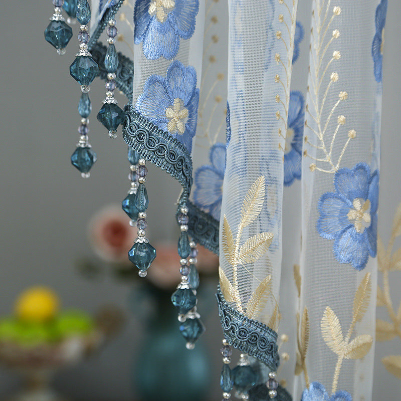 📢📢50% OFF !! ⏰Lace Short Door Curtain with Tassels