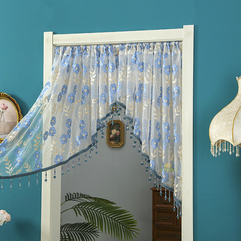 📢📢50% OFF !! ⏰Lace Short Door Curtain with Tassels