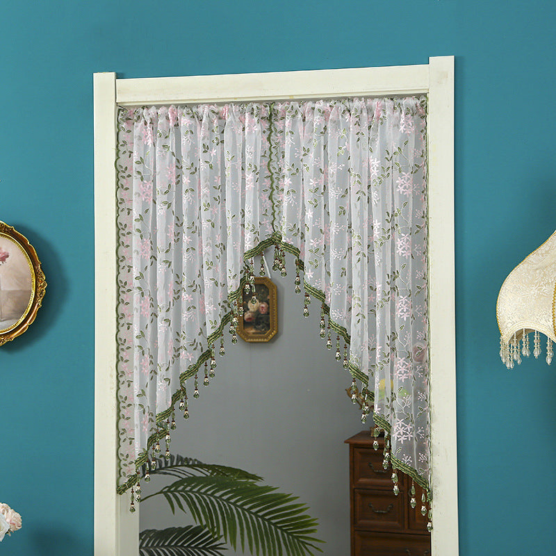 📢📢50% OFF !! ⏰Lace Short Door Curtain with Tassels