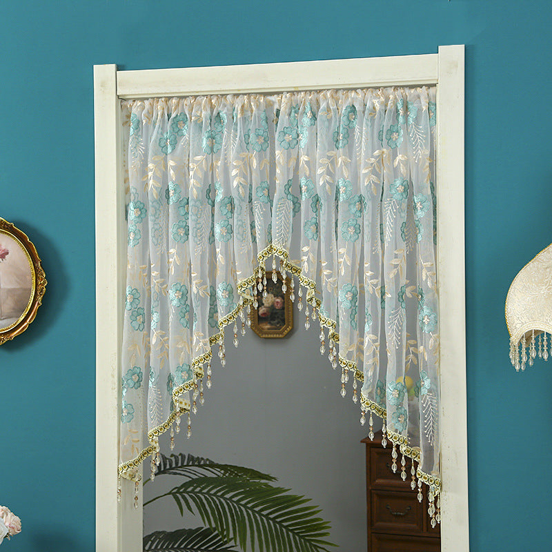 📢📢50% OFF !! ⏰Lace Short Door Curtain with Tassels