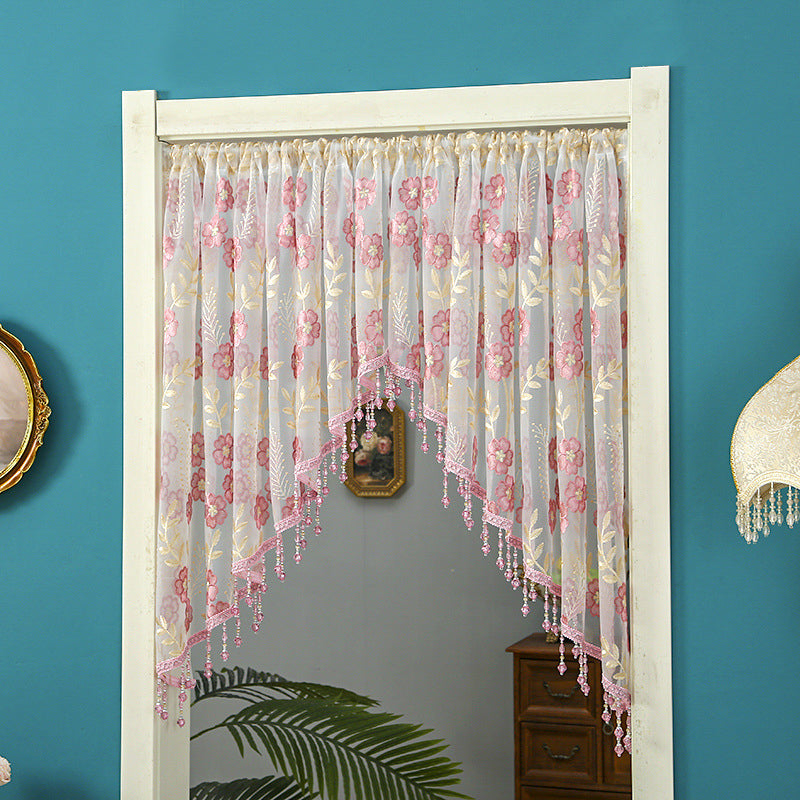 📢📢50% OFF !! ⏰Lace Short Door Curtain with Tassels