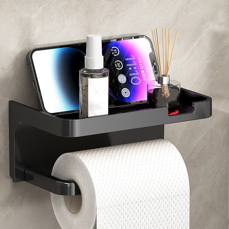 📢📢50% OFF !! ⏰Wall-Mounted Toilet Paper Holder with Storage Shelf