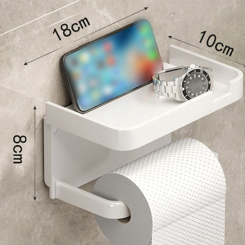 📢📢50% OFF !! ⏰Wall-Mounted Toilet Paper Holder with Storage Shelf