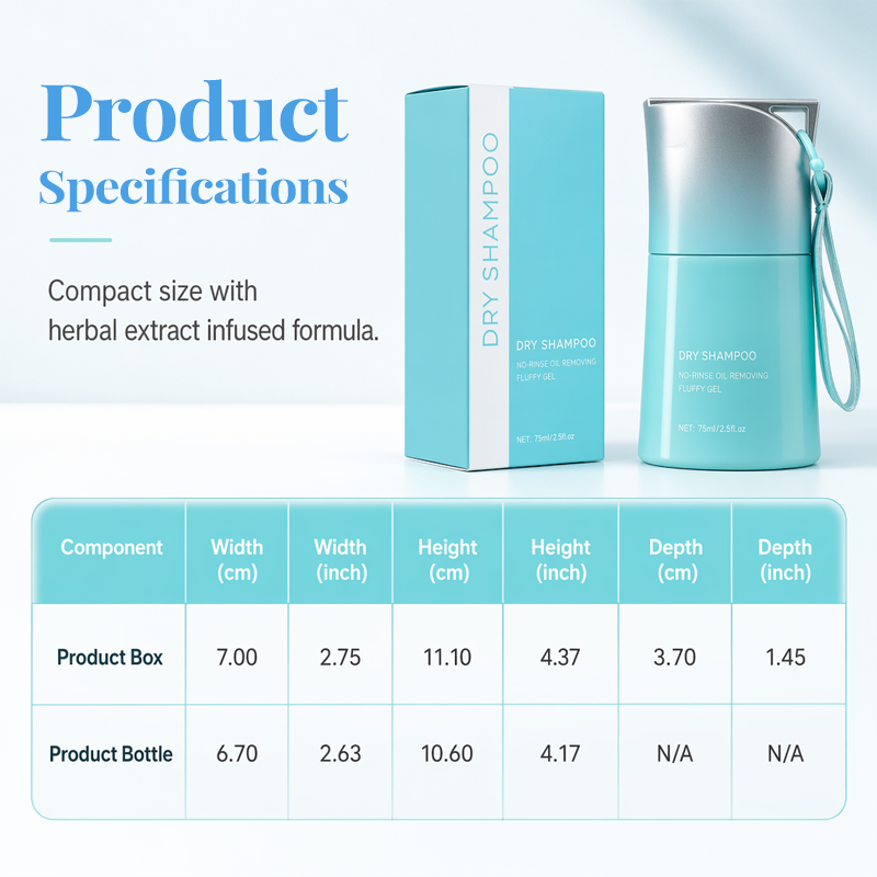 📢📢50% OFF !! ⏰No-Rinse Dry Shampoo Gel with Built-In Comb