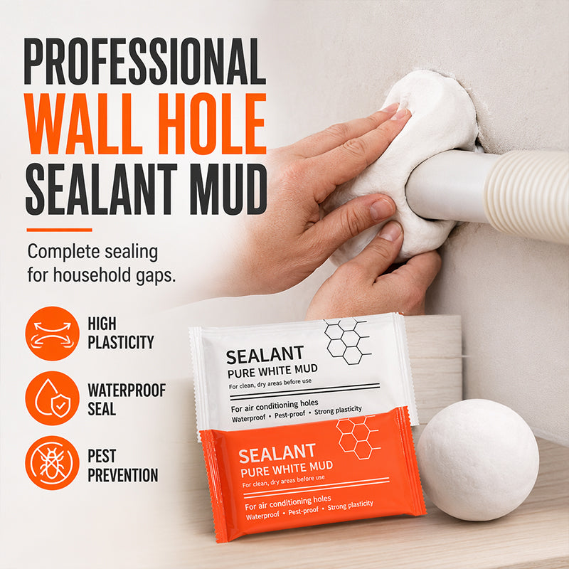 📢📢50% OFF !! ⏰Waterproof Wall Hole Sealing Clay for Air Conditioner Pipes
