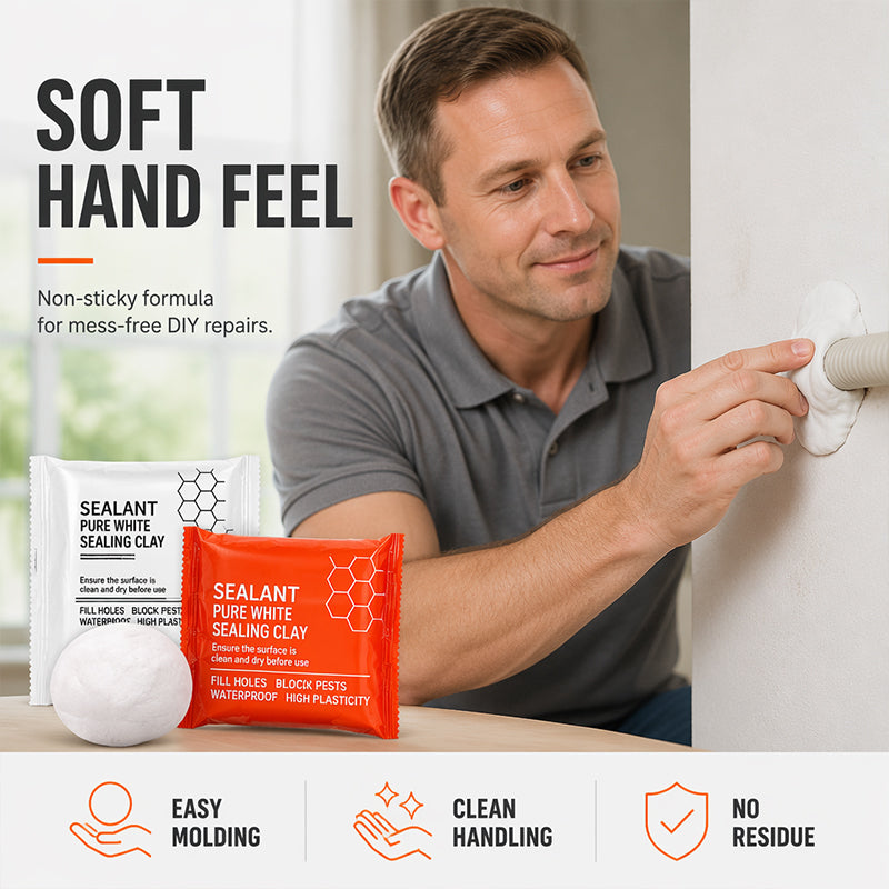 📢📢50% OFF !! ⏰Waterproof Wall Hole Sealing Clay for Air Conditioner Pipes