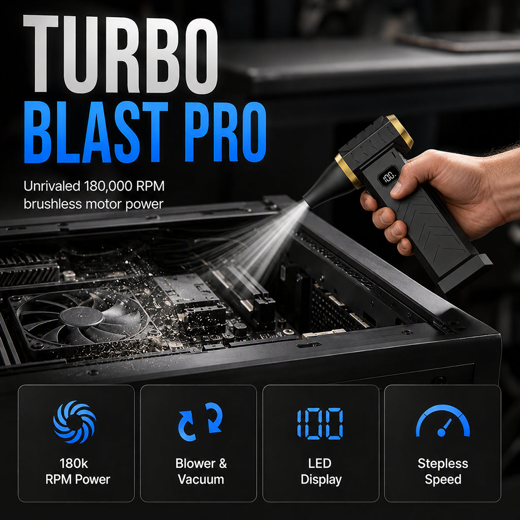 📢📢40% OFF !! ⏰Handheld Turbo Blower & Vacuum Cleaner