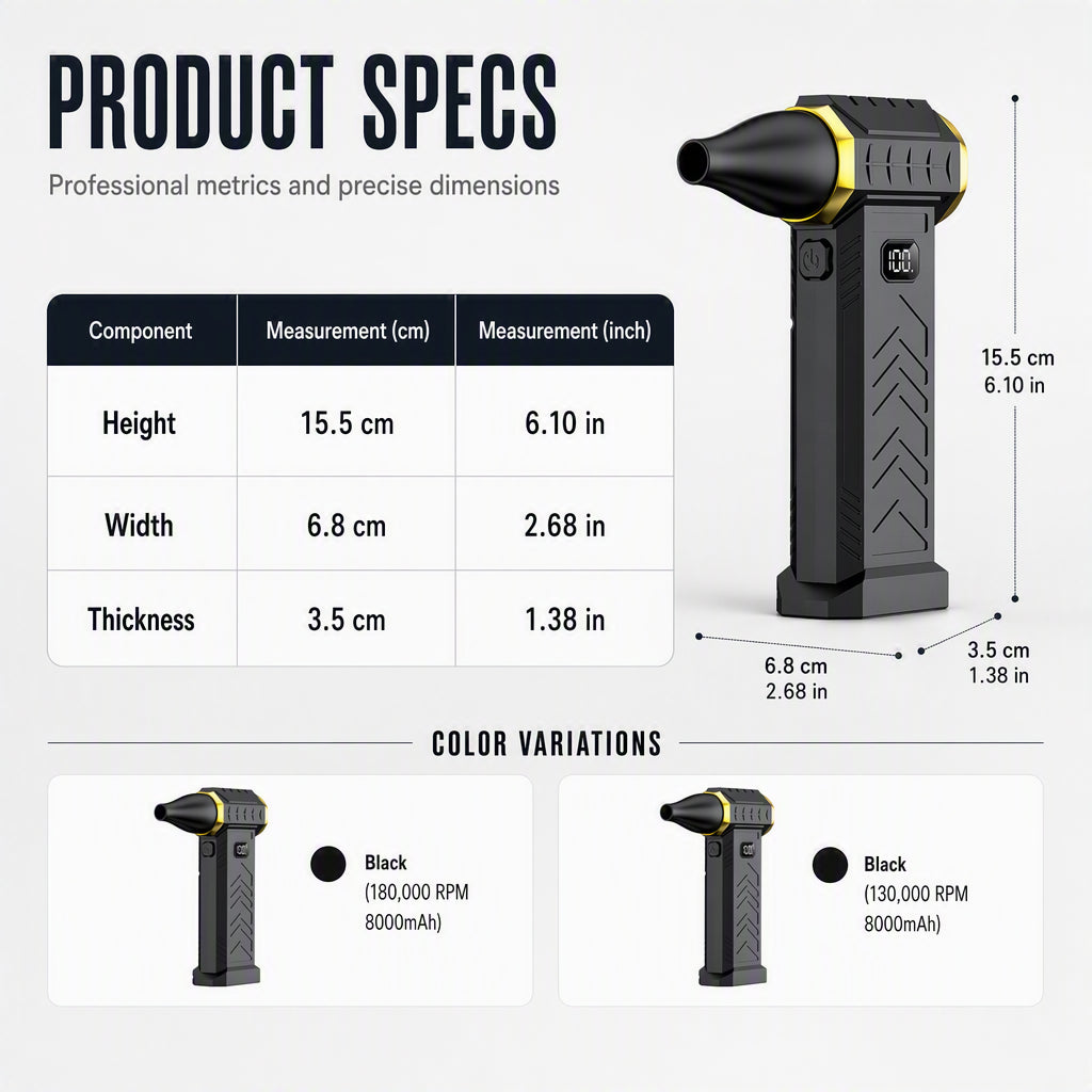 📢📢40% OFF !! ⏰Handheld Turbo Blower & Vacuum Cleaner
