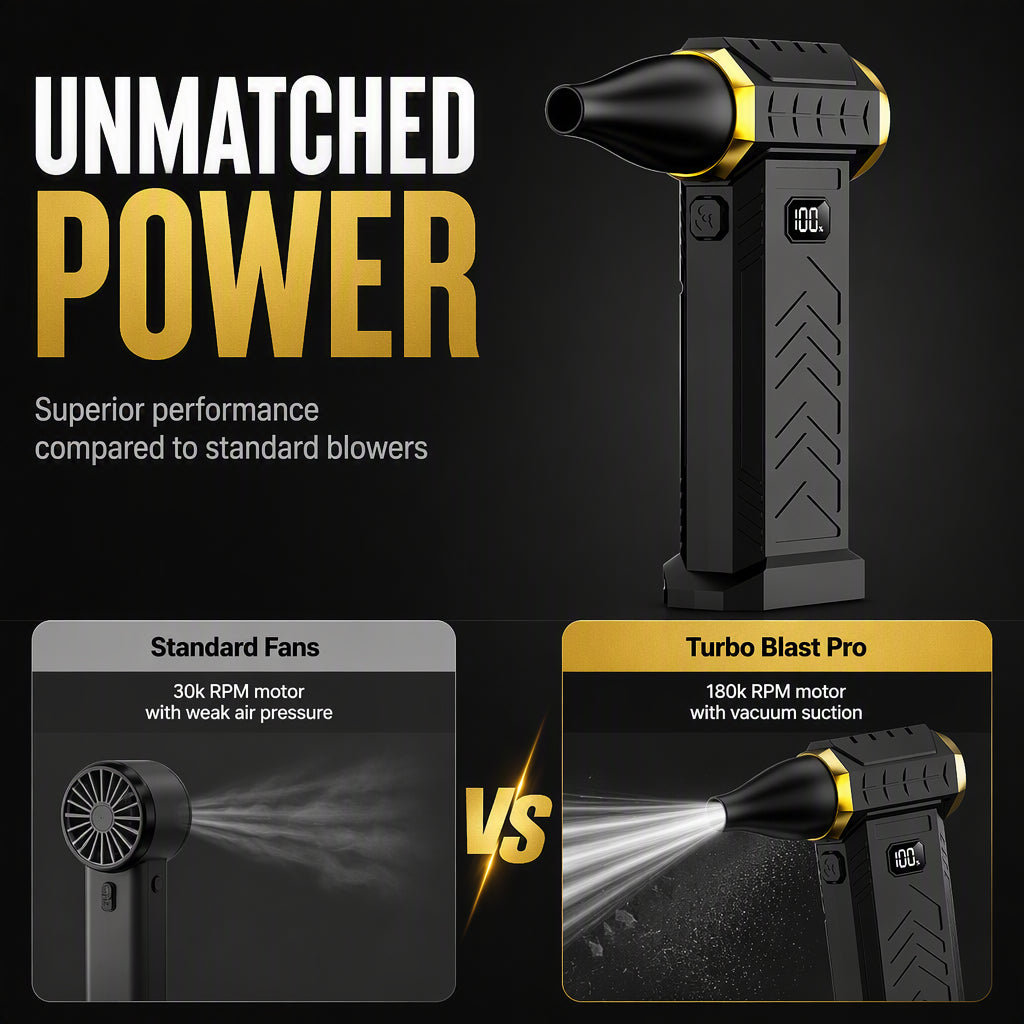 📢📢40% OFF !! ⏰Handheld Turbo Blower & Vacuum Cleaner