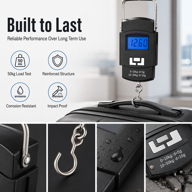 📢📢50% OFF !! ⏰Mini Portable Digital Luggage Scale
