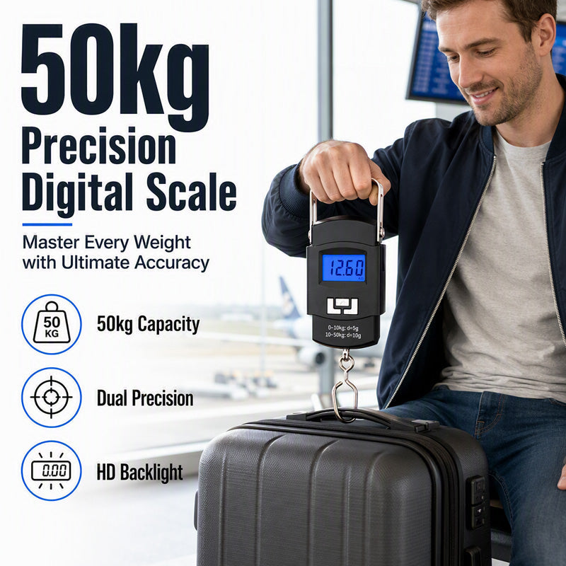 📢📢50% OFF !! ⏰Mini Portable Digital Luggage Scale