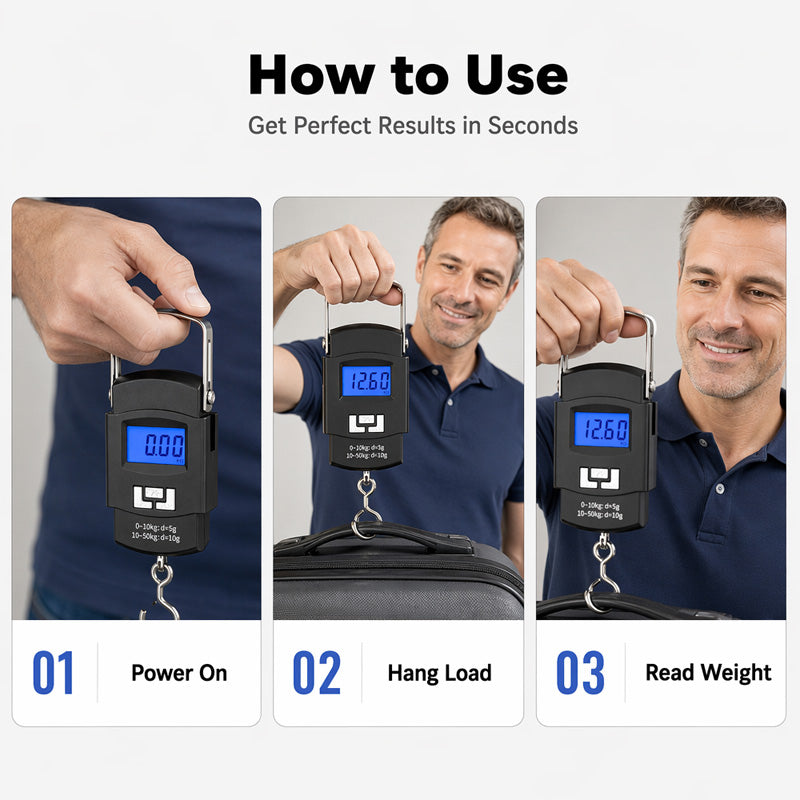 📢📢50% OFF !! ⏰Mini Portable Digital Luggage Scale