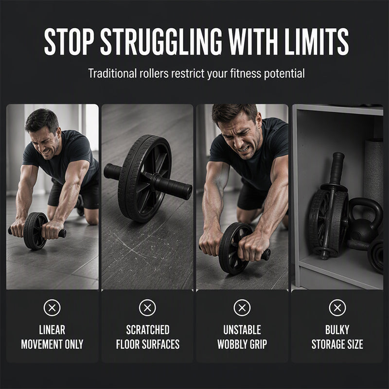 📢📢50% OFF !! ⏰Abdominal Roller Wheel Disc with Knee Mat