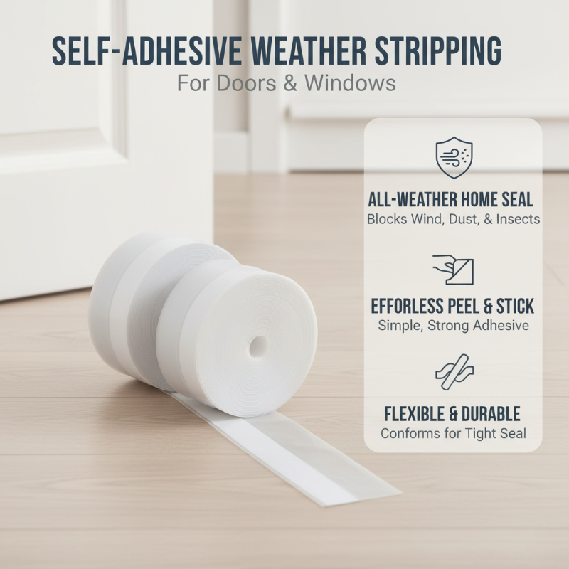 📢📢50% OFF !! ⏰Self-Adhesive Weather Stripping for Doors & Windows