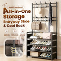 📢📢40% OFF !! ⏰Multi-Functional Entryway Shoe & Coat Rack