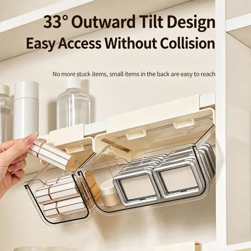 📢📢50% OFF !! ⏰Under Shelf Pull-Out Drawer Organizer